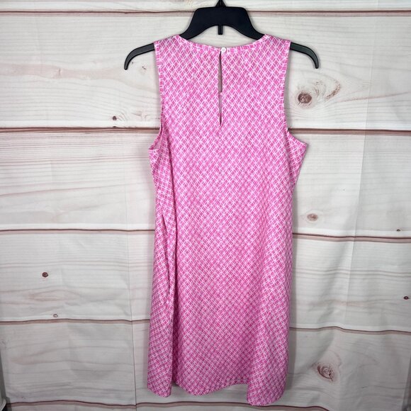 Tommy Bahama Dress Womens S Pink Bahama Coast Lovely Lattice Sleeveless Tank - Picture 2 of 7